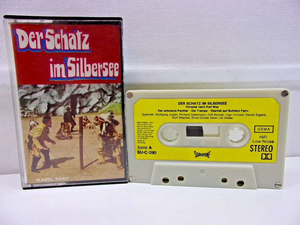 Hörspiel Kassette - Karl May - Der Schatz im Silbersee MC Cassette TAPE - Bild 1 von 1