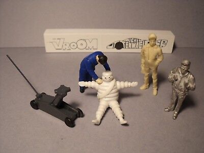 4 FIGURINES 1//43 SET 364 L/'ESSAI DE LA VOLVO VROOM NON PEINT NOREV
