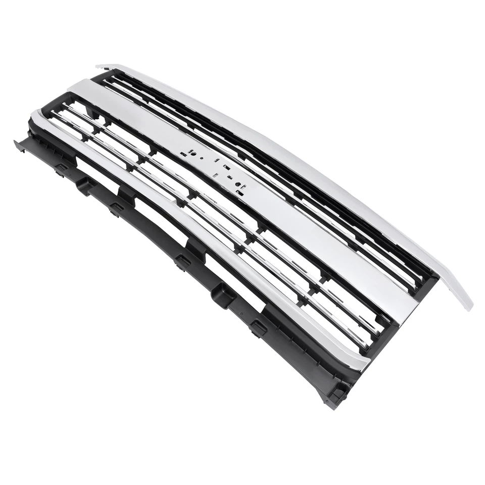 Conjunto de rejilla superior delantera cromada para Chevy Silverado 2500 HD 3500 HD 2015-2019 Foto 3 de 4