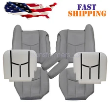 Fit For 2003-2006 Cadillac Escalade ESV EXT Front Seat Cover / Foam Cushion Gray
