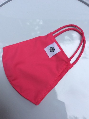 FACE MASK ~ POMCHIES ~ SOLID PINK ~ NEW - Picture 2 of 2
