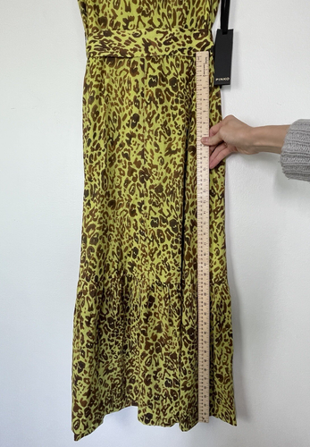 PINKO Dress S Long Colorful Button Shirt Full Flare Vacation Brunch Resort Midi - Picture 13 of 17