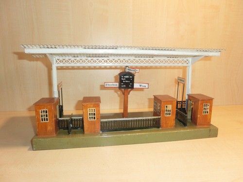 16131) Märklin 2639/4 antiguo - escala 0/1 - bloqueo de andén - L. 36 cm -Rareza - Imagen 2 de 7