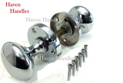 Multi Pack X 5 PairsCHROME Interior Mortice Door KnobsDoor Handles50mm