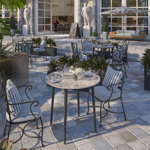 FATIVO Esstisch Rund Esszimmertisch Runder Küchen Tisch aus Marmor Esszimmer XXL - Bild 14 von 32