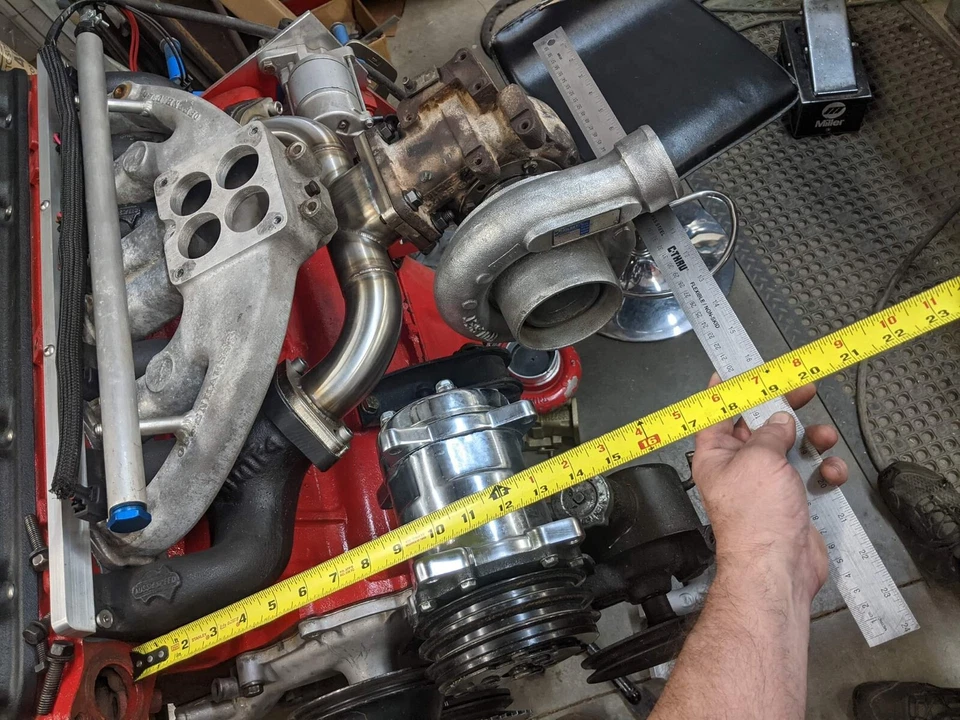 Dodge D-150 Turbo Pipe For Slant Six Equipped With Aussiespeed Dutra Duals. - Image 2 of 3