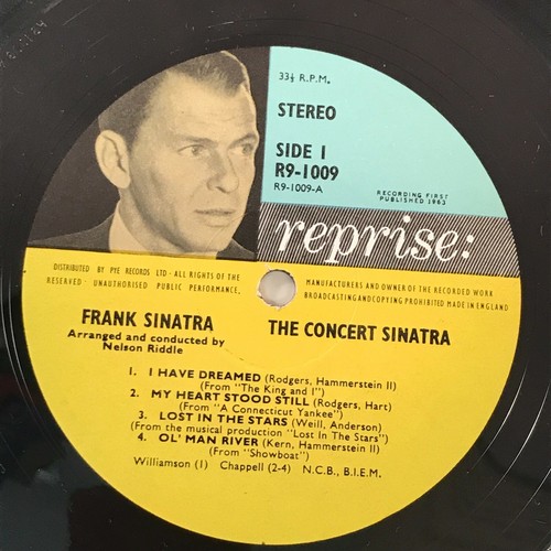 FRANK SINATRA The Concert Sinatra 1963 UK Vinyl LP reprise record LIVE - Picture 4 of 4