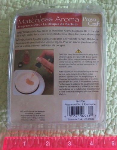 NEU Unübertroffen Aroma Duft SCHEIBE Öltablett Wärmer Basis Augentropfen Provo Handwerk - Bild 2 von 2