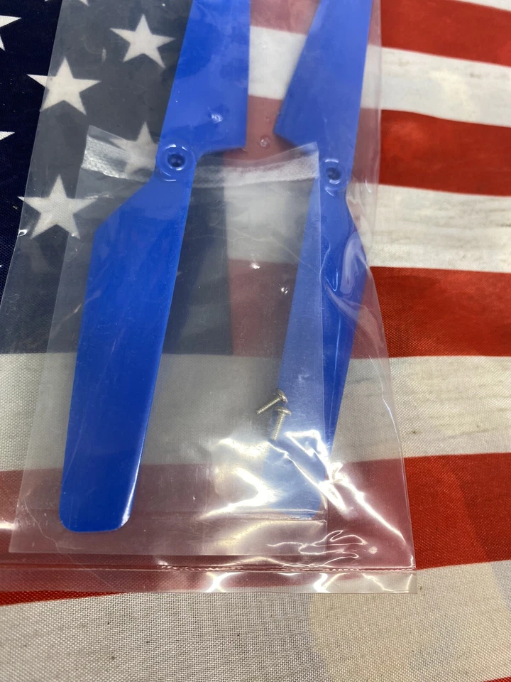 Traxxas LaTrax 6629 Rotor Blade Set Blue Alias {2pc} NewInPack USA Shipped - Image 4 of 4