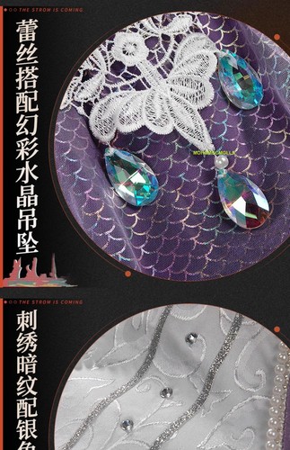 Game Reverse: 1999 Isolde Kleid Cosplay Kostüm Halloween Party Outfits komplettes Set - Bild 9 von 21