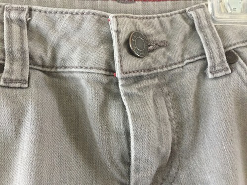 Talbots Grey Jeans 30 x 27 8 Juniors Girls grey button ankle Preowned - Picture 4 of 10