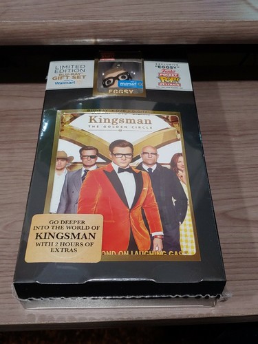 Kingsman: The Golden Circle Blu Ray DVD + Digital Walmart Exclusive Eggsy Funko - Imagen 1 de 2