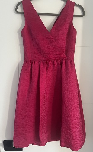 Jessica Howard Hot Pink Sleeveless Cocktail Party Formal Dress Size 6 - Picture 4 of 5