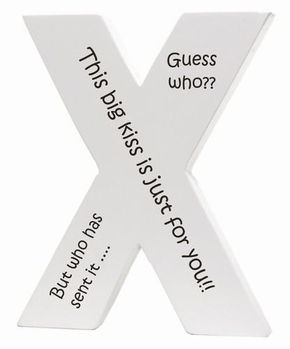 personalised laser engraved splosh letters - large x