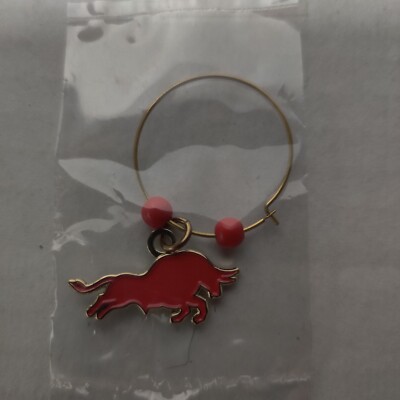 Pack of 50 Sangre De Toro Wine Bottle Red Metal Charms - FREE SHIPPING