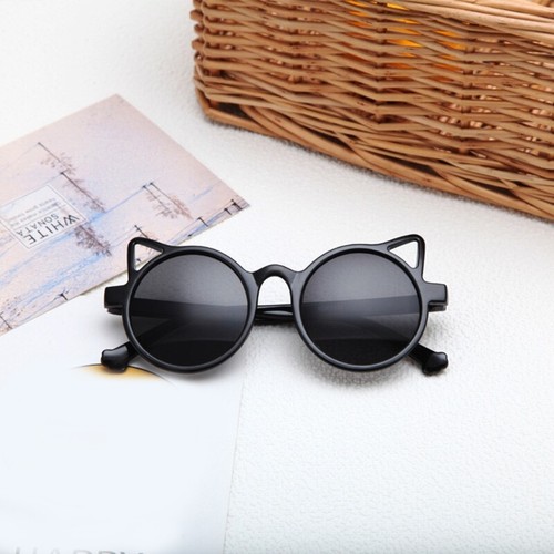 Children s Colors Cartoon for Sun Glasses for Cat Ears Round Glasses for Girls B - Picture 5 of 10