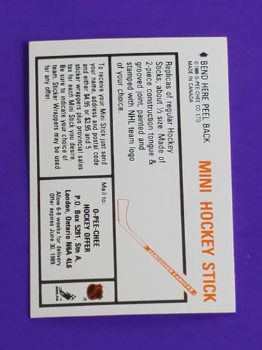 1988-89 OPC O-PEE-CHEE MINI HOCKEY STICKERS TRADING CARDS YOU PICK 50% OFF 2+ - Picture 174 of 258