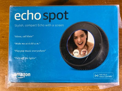 amazon echo spot smart alarm clock with alexa