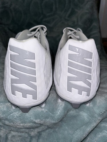 Nike Vapor Speed 2 Lacrosse Cleats -White/Grey Size 15 - Picture 5 of 13