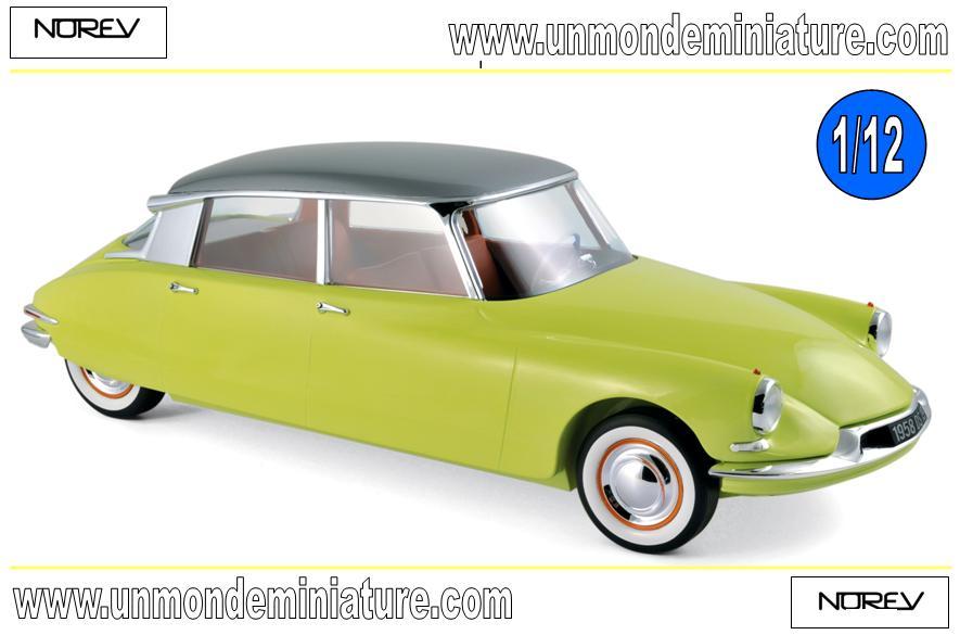 Citroën DS 19 1958 giallo Jonquille & grigio Triennale métallisé NOREV 121561 1 12 Citroën DS 19 1958 giallo Jonquille & grigio Triennale métallisé NOREV 121561 1 12