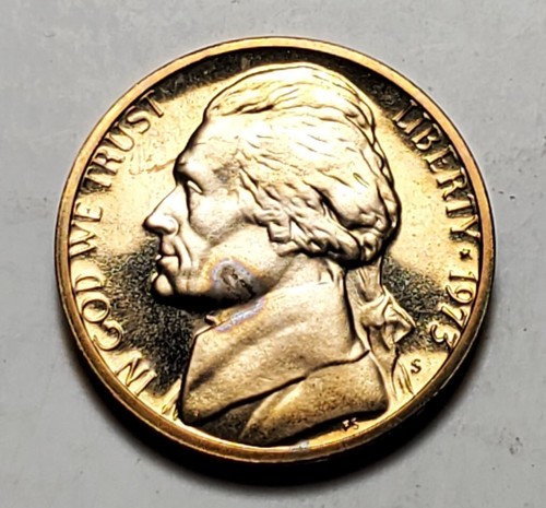 Jefferson 1973 S a prueba de níquel sin circular #C3077 - Imagen 2 de 2