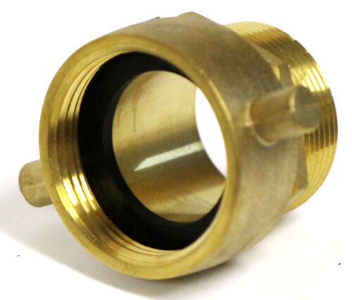 Adattatore idrante tubo antincendio 1-1/2"" NST (NH) donna girevole x 1-1/2"" maschio NPT snoot - Foto 2 di 4