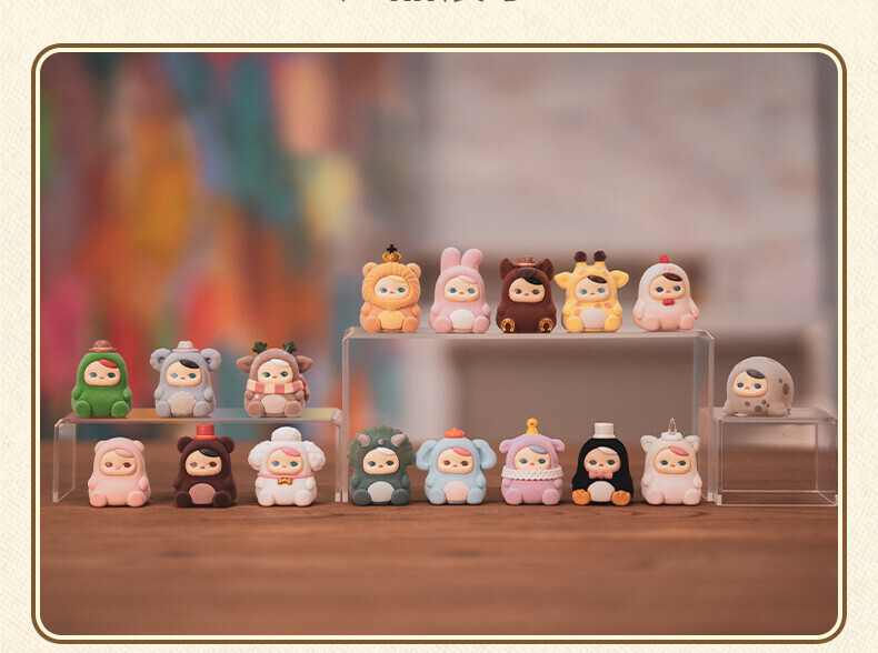 【海外限定】POPMART PUCKY ANIMAL BEANIES POP MART Authentic Pucky Animal Beanies 16 Design (1 Piece)