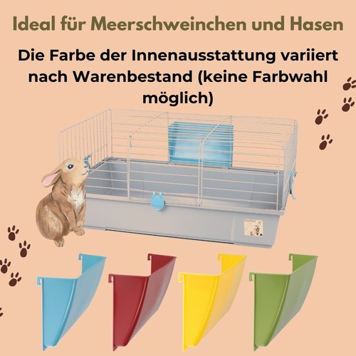 Kaninchenkäfig Hasenkäfig Meerschweinchen Hasen Kaninchen Käfig Stall 80 cm - Bild 6 von 6