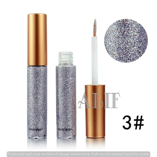Delineador de ojos líquido de larga duración con brillo metálico brillante para fiesta maquillaje - Imagen 7 de 45