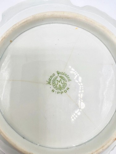 Antique Nippon Candy Bowl Hand Painted Morimura Porcelain Floral Cottage Core - Picture 6 of 6