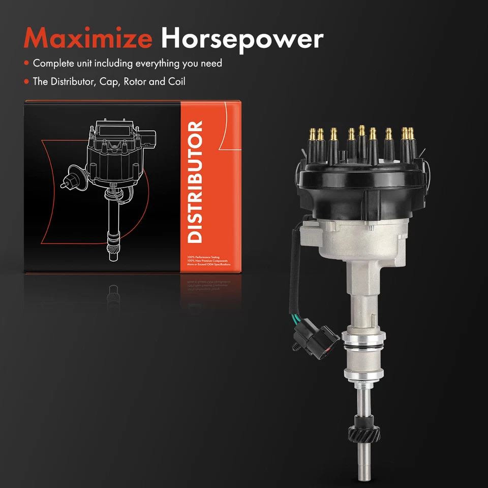 Distribuidor de ignição com tampa e rotor para Ford F-150 1990-1995 F-250 F-350 V8 5.8L - Imagem 2 de 4