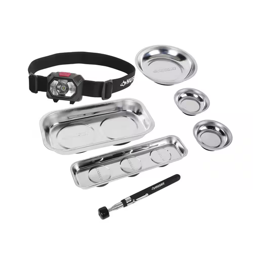 Magnetic Small Parts Tray Set with Pickup Tool and 300 Lumens Head Lamp - Picture 2 of 12
