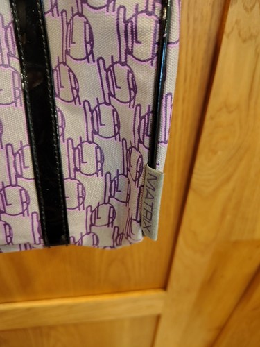 Matrix Purple White Tote B14 - Picture 5 of 7