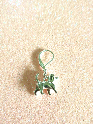 🐶Sweet Puppy Dog Charm Silver Plated Earrings🐶 - Picture 6 of 8