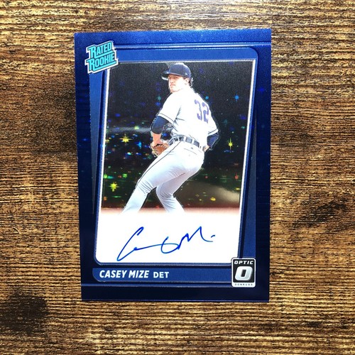 2021 Donruss Optic Casey Mize Auto Navy Blue Stars /99 Tigers #1 Draft Pick - Picture 1 of 2