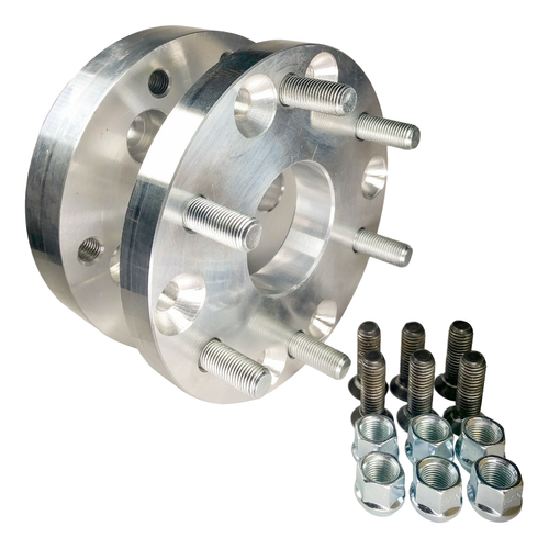 6x5.5 / 6x139.7 to 8x6.5 Two-Pc US Wheel Adapters 2" 78.1 Bore 14x1.5 Studs x2 - Picture 2 of 2