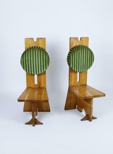 Pair-of-Studio-Crafted-Oak-High-Back-Chairs-Hungary-1970s