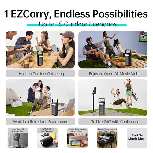 ROMOSS 60000mAh 100W Power Bank, 20V Mini Portable Power Station with Flashlight - Picture 8 of 10