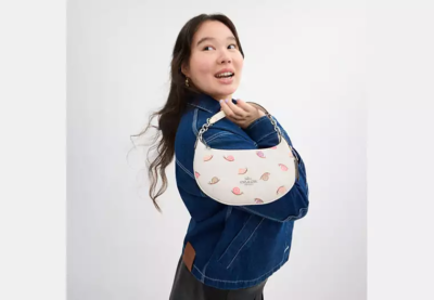 NWT New Coach Mini Payton Hobo Snail Print Shoulder Bag Purse