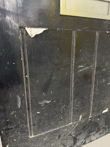 Reclaimed Old Edwardian Victorian Wooden Panel Front Door 2100 x 883mm - Picture 12 of 24