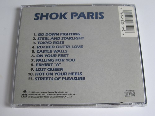 Shok Paris - Steel and Starlight (cd 1987 IRS) Heavy Metal Hard Rock RARE - Picture 2 of 2
