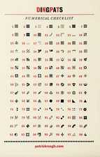 New Letterpress Type- 12pt. DingPats. Hit  "Contact Seller" for desired choices