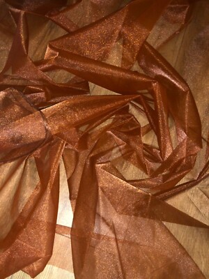 1 MTR GOLD ORGANZA VOILE WEDDING,CURTAIN,DECORATION,DRESS FABRIC 58” WIDE