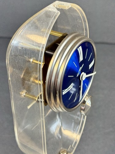 SCHMID VINTAGE Johmid pendulette Lucite base tulipano orologio 8 giorni Germania Ovest Schlenker - Foto 8 di 18