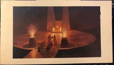 Star Trek: The Search for Spock Concept Art Painting Vulcan Leonard Nimoy