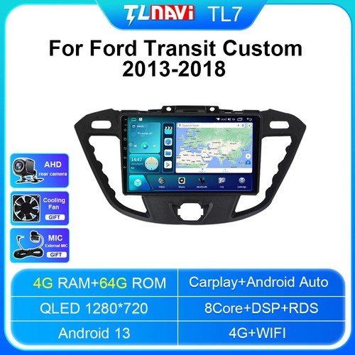 Sistema GPS CarPlay con CPU de 8 núcleos Android 13 para Ford Transit Custom 2013-2018 - Imagen 18 de 48