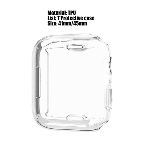 1 Pair L8 Watch Case Wear-resistant Precise Cut High Sensitivity Smartwatch - Photo 4 sur 8