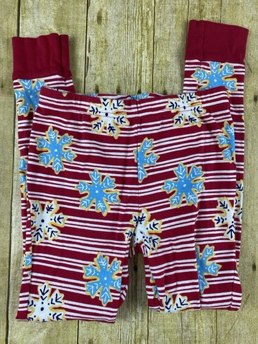 Lands End Kids Size 10 Two Piece Winter Pajamas Sugar Cookies Snowflake - Picture 6 of 7