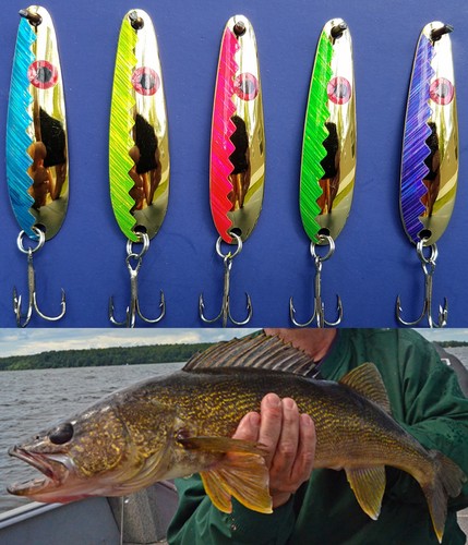 5 2 38" Gold Laser Smooth Flutter Spoons Lake Erie Walleye Candy GLT 5 2 38" Gold Laser Smooth Flutter Spoons Lake Erie Walleye Candy GLT