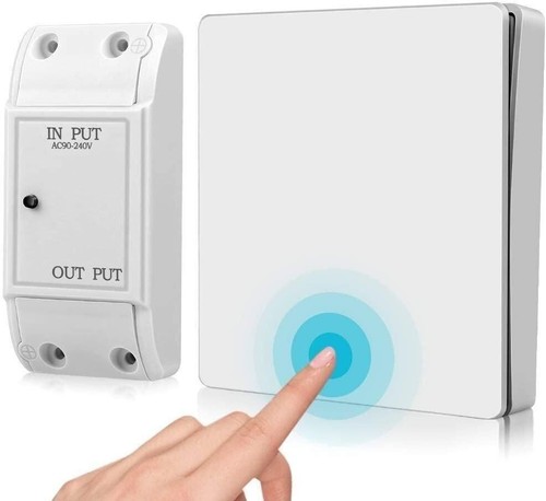 Wireless Light Wall Switch Receiver for Lamp Fan LED Remote Control White 110V